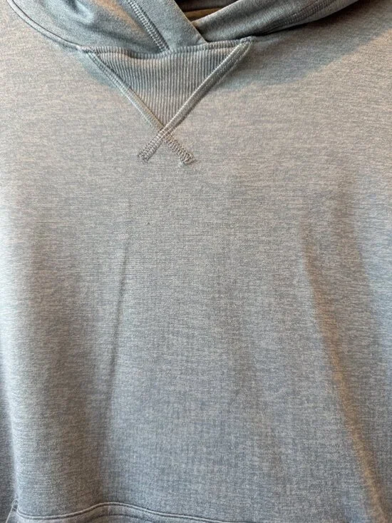 Women's Vuori Halo Performance Pullover Hoodie 2.0 Lt Heather Blue M - Picture 2 of 7